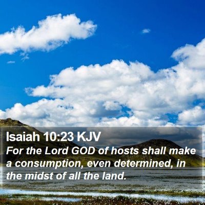 Isaiah 10:23 KJV Bible Verse Image