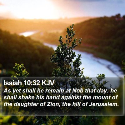 Isaiah 10:32 KJV Bible Verse Image