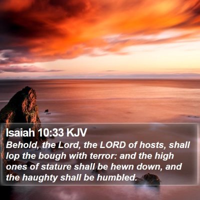 Isaiah 10:33 KJV Bible Verse Image