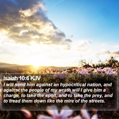 Isaiah 10:6 KJV Bible Verse Image