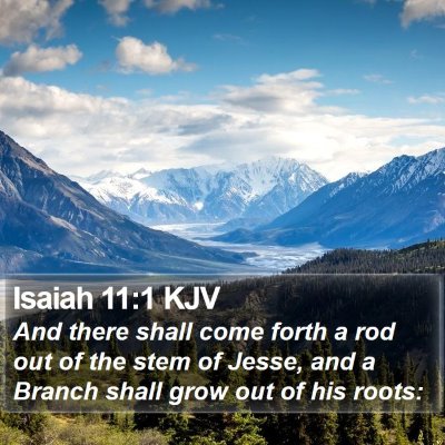 Isaiah 11:1 KJV Bible Verse Image