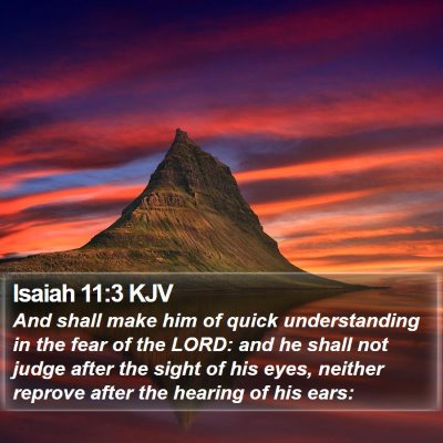 Isaiah 11:3 KJV Bible Verse Image