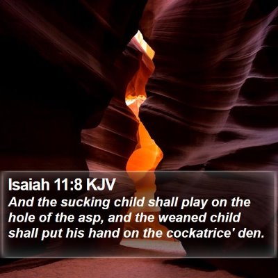 Isaiah 11:8 KJV Bible Verse Image