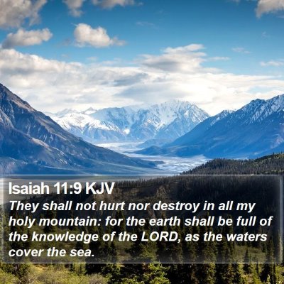 Isaiah 11:9 KJV Bible Verse Image