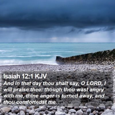 Isaiah 12:1 KJV Bible Verse Image
