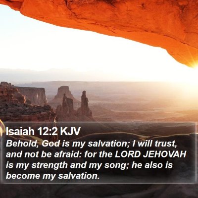Isaiah 12:2 KJV Bible Verse Image
