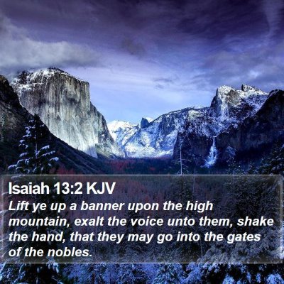 Isaiah 13:2 KJV Bible Verse Image