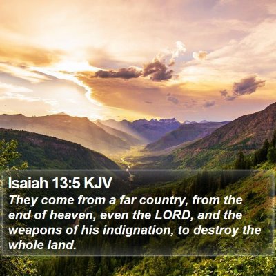 Isaiah 13:5 KJV Bible Verse Image