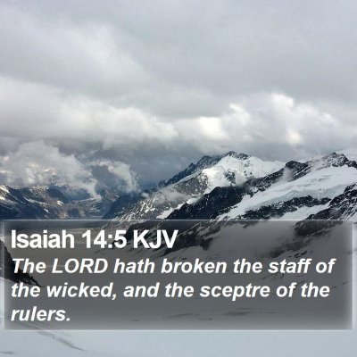 Isaiah 14:5 KJV Bible Verse Image