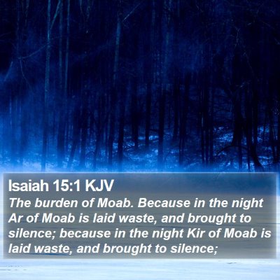 Isaiah 15:1 KJV Bible Verse Image
