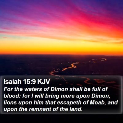 Isaiah 15:9 KJV Bible Verse Image