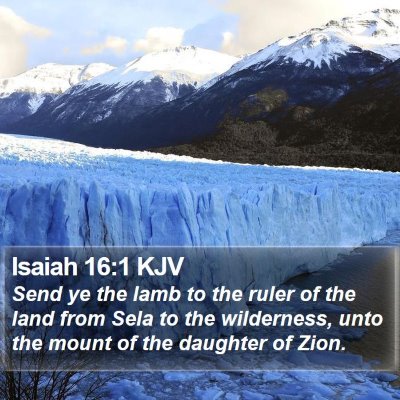 Isaiah 16:1 KJV Bible Verse Image
