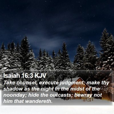 Isaiah 16:3 KJV Bible Verse Image
