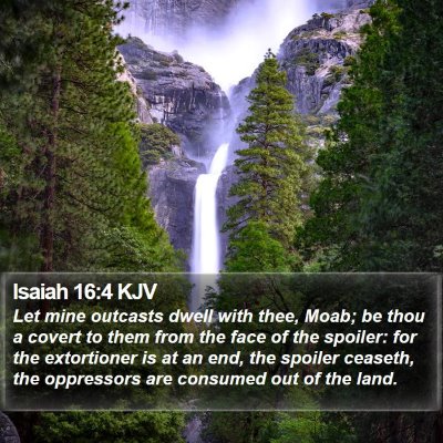 Isaiah 16:4 KJV Bible Verse Image