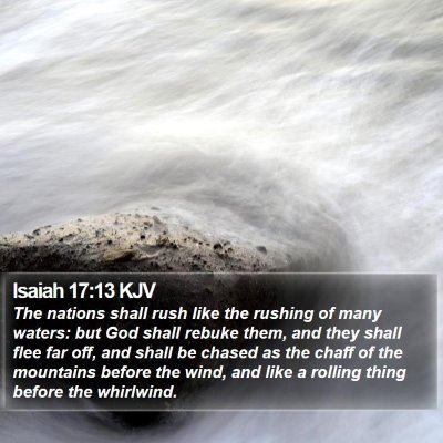 Isaiah 17:13 KJV Bible Verse Image