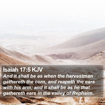 Isaiah 17:5 KJV Bible Verse Image