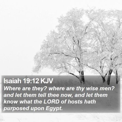 Isaiah 19:12 KJV Bible Verse Image