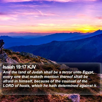 Isaiah 19:17 KJV Bible Verse Image