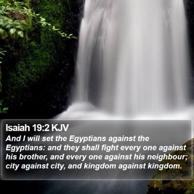 Isaiah 19:2 KJV Bible Verse Image