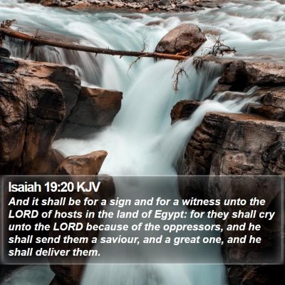 Isaiah 19:20 KJV Bible Verse Image