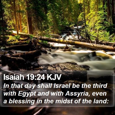 Isaiah 19:24 KJV Bible Verse Image