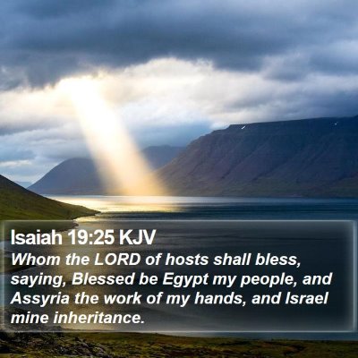 Isaiah 19:25 KJV Bible Verse Image