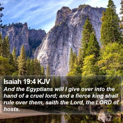 Isaiah 19:4 KJV Bible Verse Image
