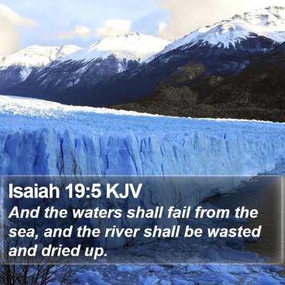 Isaiah 19:5 KJV Bible Verse Image