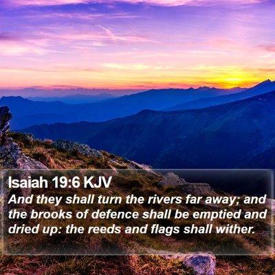 Isaiah 19:6 KJV Bible Verse Image