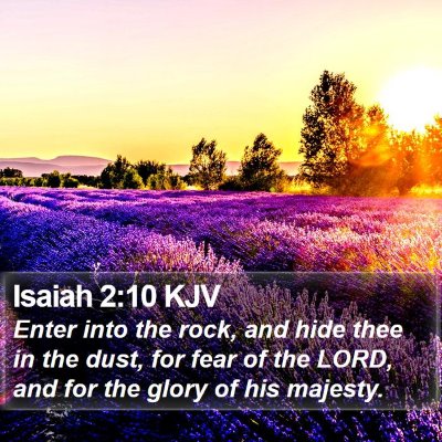 Isaiah 2:10 KJV Bible Verse Image