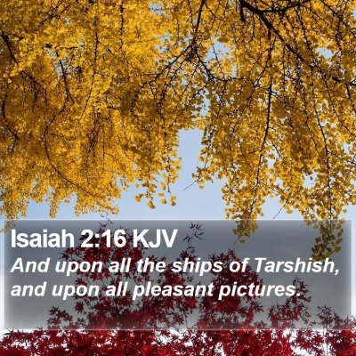 Isaiah 2:16 KJV Bible Verse Image