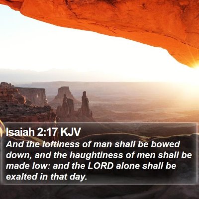 Isaiah 2:17 KJV Bible Verse Image