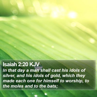 Isaiah 2:20 KJV Bible Verse Image