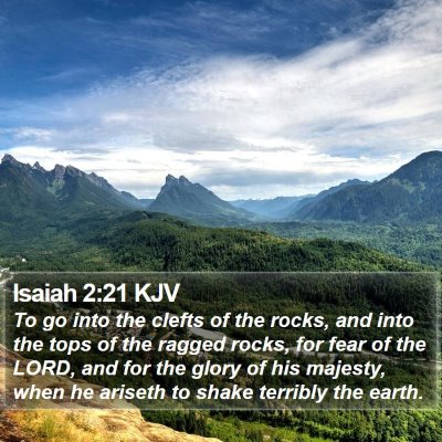 Isaiah 2:21 KJV Bible Verse Image