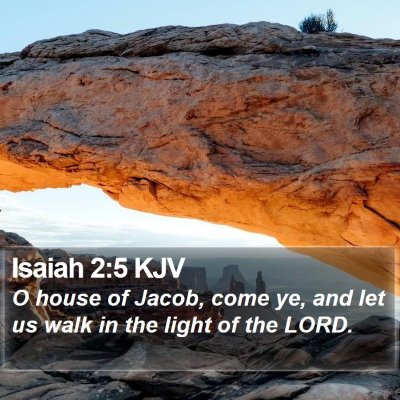 Isaiah 2:5 KJV Bible Verse Image