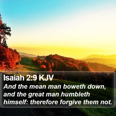 Isaiah 2:9 KJV Bible Verse Image