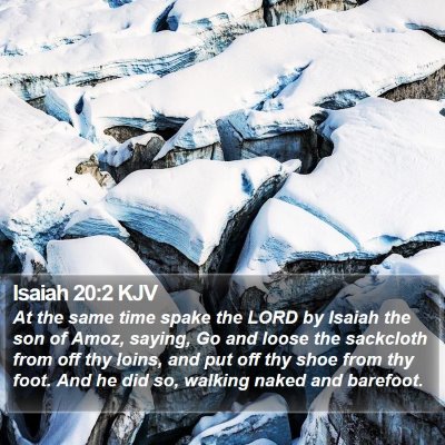 Isaiah 20:2 KJV Bible Verse Image