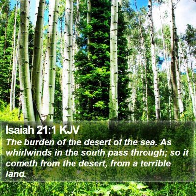 Isaiah 21:1 KJV Bible Verse Image
