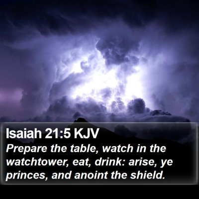 Isaiah 21:5 KJV Bible Verse Image