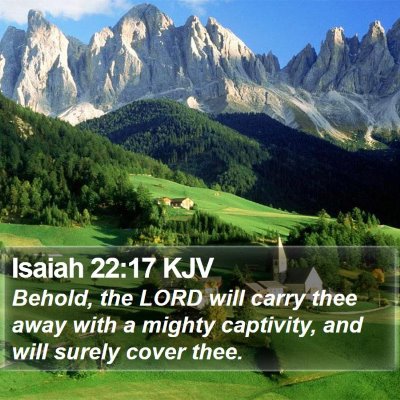 Isaiah 22:17 KJV Bible Verse Image