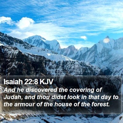 Isaiah 22:8 KJV Bible Verse Image