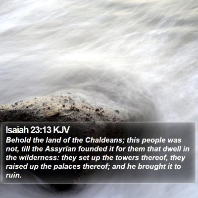 Isaiah 23:13 KJV Bible Verse Image