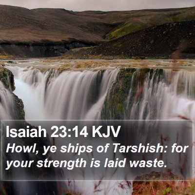 Isaiah 23:14 KJV Bible Verse Image