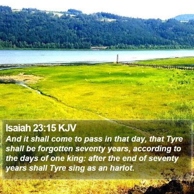 Isaiah 23:15 KJV Bible Verse Image