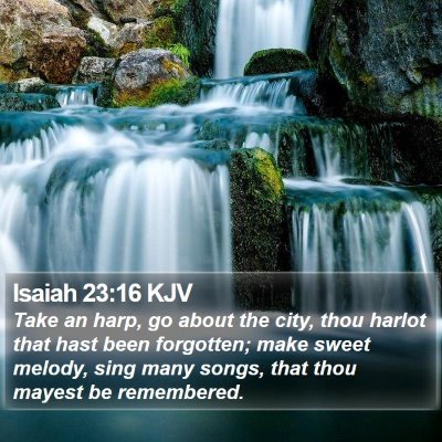 Isaiah 23:16 KJV Bible Verse Image