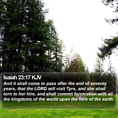 Isaiah 23:17 KJV Bible Verse Image