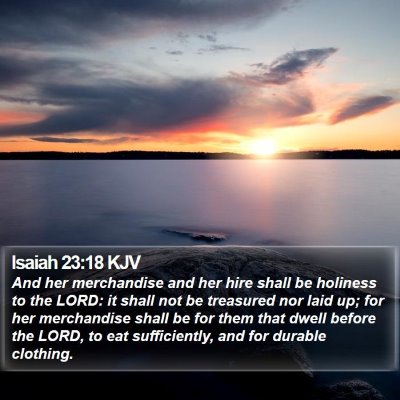 Isaiah 23:18 KJV Bible Verse Image