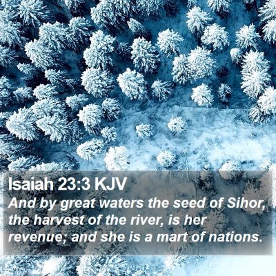 Isaiah 23:3 KJV Bible Verse Image