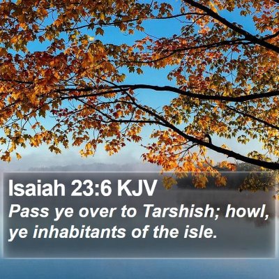 Isaiah 23:6 KJV Bible Verse Image