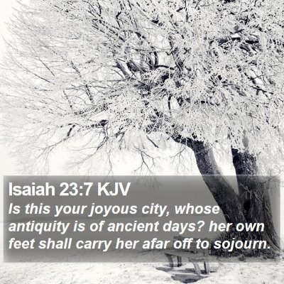 Isaiah 23:7 KJV Bible Verse Image
